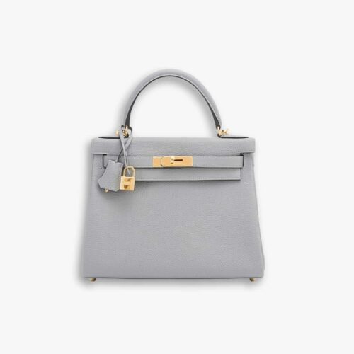 Hermes Kelly 25 Togo Handbag Gris Mouette 25Cm