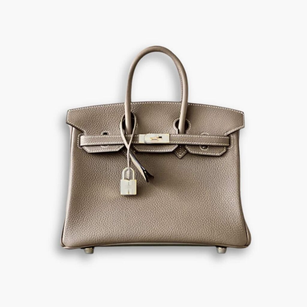 Hermes Birkin Togo Silver Hardware Etoupe Grey 25cm