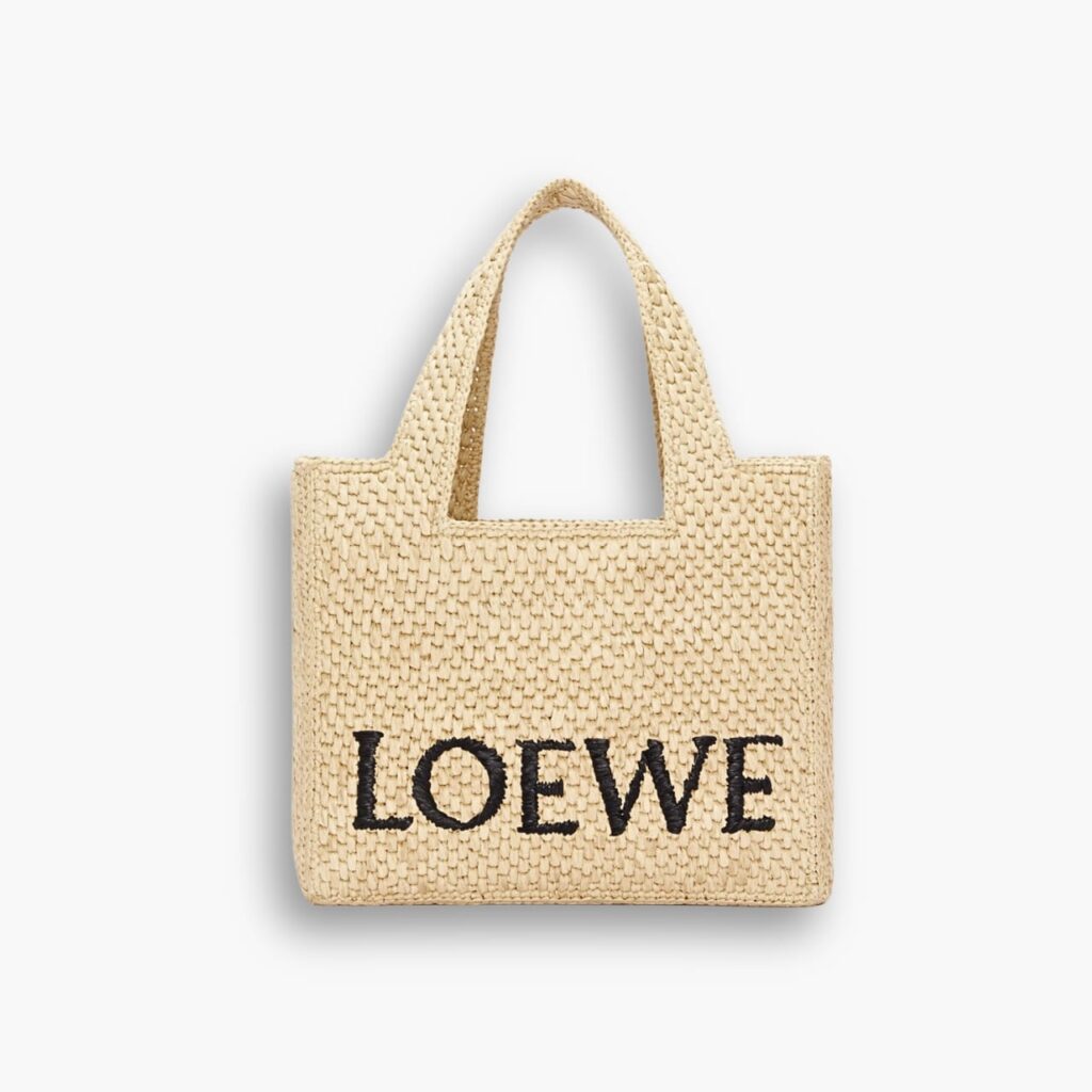 Loewe Small LOEWE Font Tote Natural 24cm A685B59X03 2123