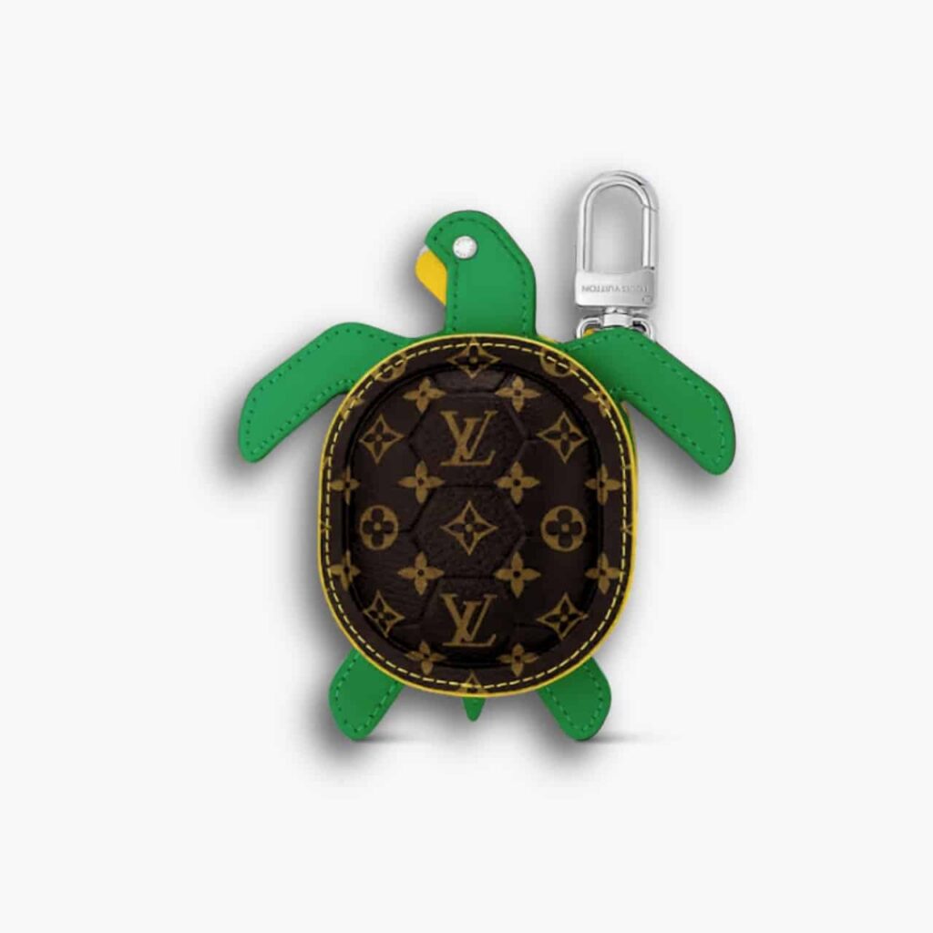 Louis Vuitton LV Turtle Pouch Bag Charm Monogram Green