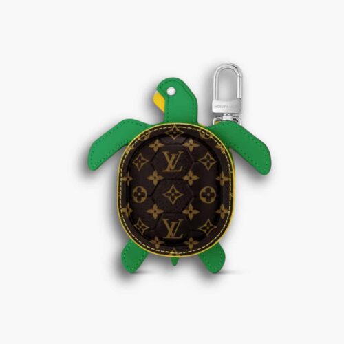 Louis Vuitton LV Turtle Pouch Bag Charm Monogram Green