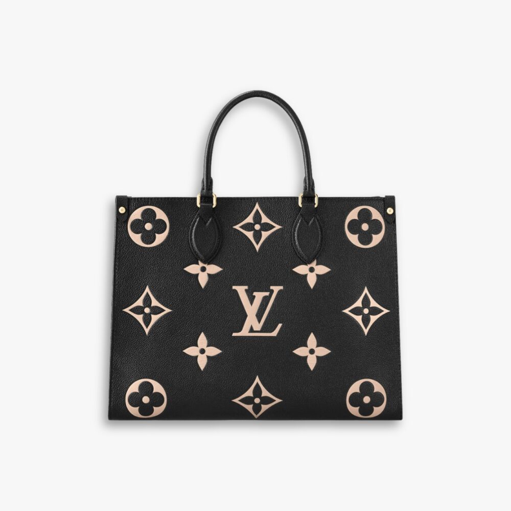 Louis Vuitton Onthego MM Black Beige 35cm M45495