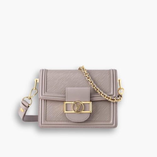 Louis Vuitton Epi Mini Dauphine Poivre Brown 20cm M23559
