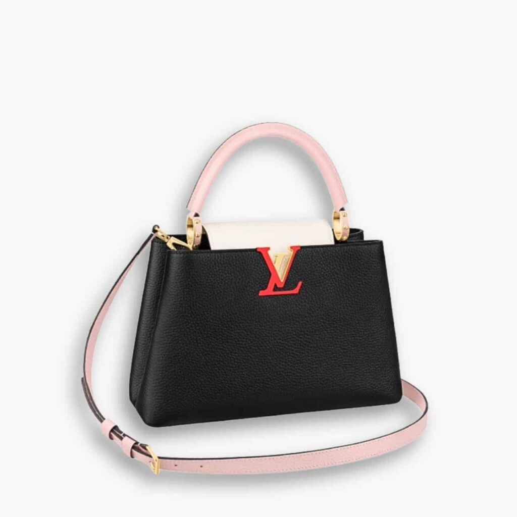Louis Vuitton Capucines BB 27cm Black Pink