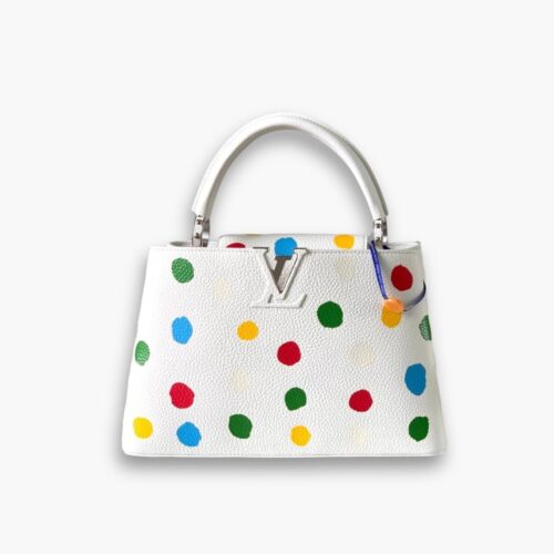 Louis Vuitton X YK Capucines MM 31Cm White