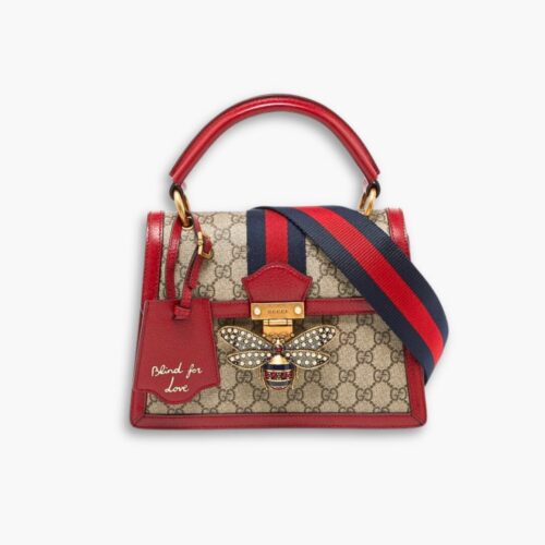 Gucci Queen Margaret GG Small Top Handle Bag Red 25.5cm