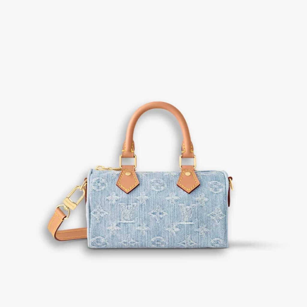 Louis Vuitton Nano Speedy Bag Denim Sky Blue 16cm M11212