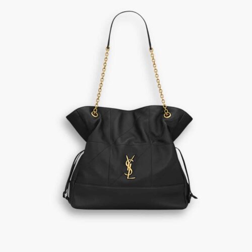Saint Laurent Jamie Shopping In Leather Black 35cm 809824AAB321000