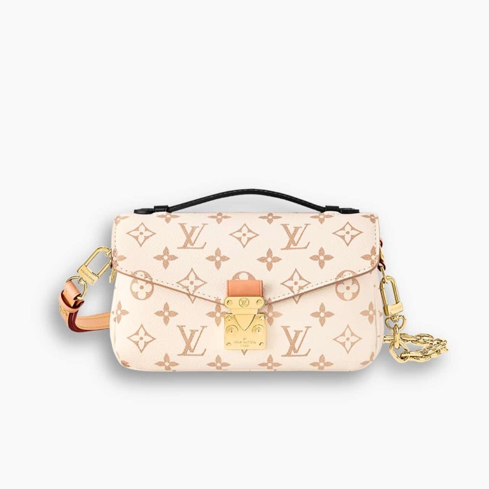 Louis Vuitton Pochette Métis East West Monogram Peach 21cm M46914