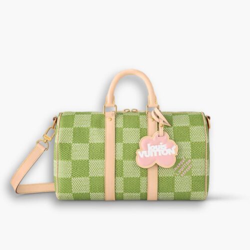 Louis Vuitton Keepall Bandoulière Damier Canvas Green 35cm N40671