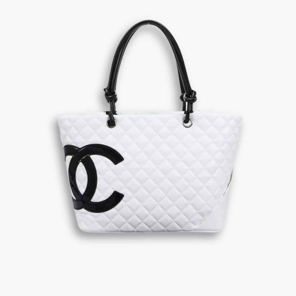 Chanel Large Cambon Tote Bag Black White 41cm