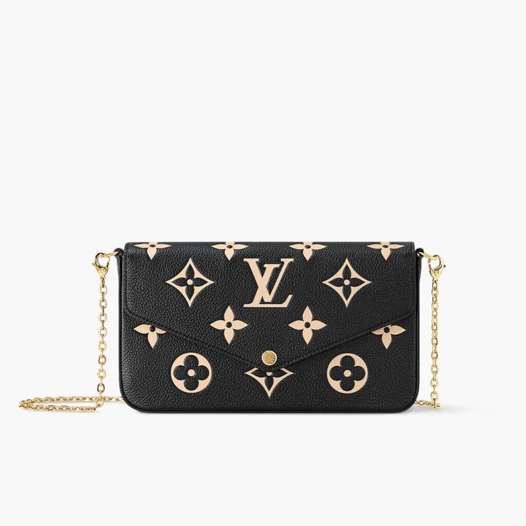 Louis Vuitton Félicie Pochette Empreinte Black 22cm M64064