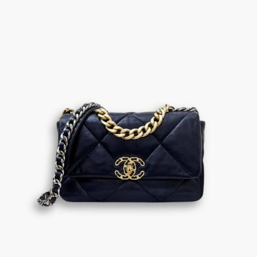 Chanel 19 Bag In Black 28cm
