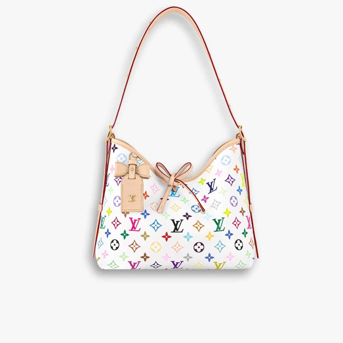 Louis Vuiton X TM Carryall PM Bag Multicolor White 30cm M13661