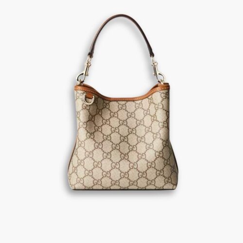 Gucci GG Emblem Mini Bucket Bag Beige 21cm 815118 FAD6L 9758