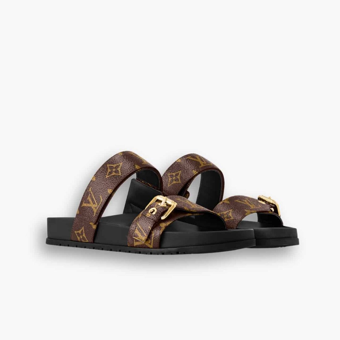 Louis Vuitton Bom Dia Flat Comfort Mules Brown 1AAW8H