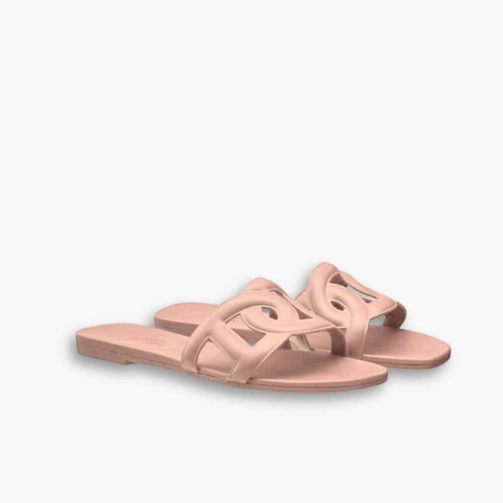 Hermes Aloha Slippers Sandal Nude