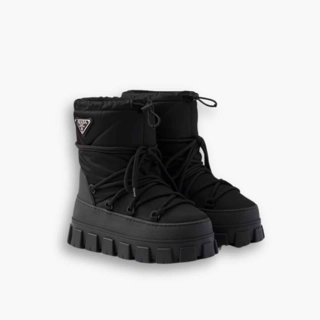 Prada Re-Nylon Gabardine Après-ski Boots 1U007N3LFVF0002FG040