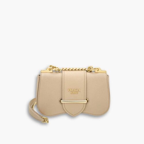 Prada Sidonie Saffiano Beige 24cm 1BD228 2AIX F0770