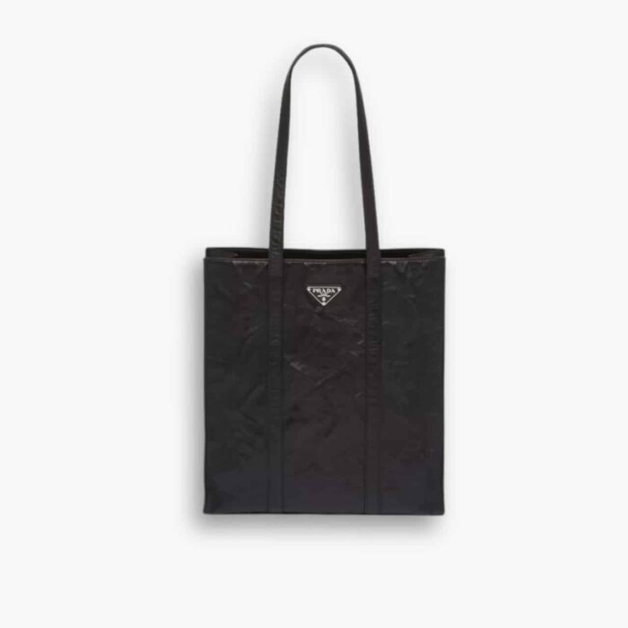 Prada Small Antique Nappa Leather Tote Black 33Cm 1BG587 UVL F0002 V OOM