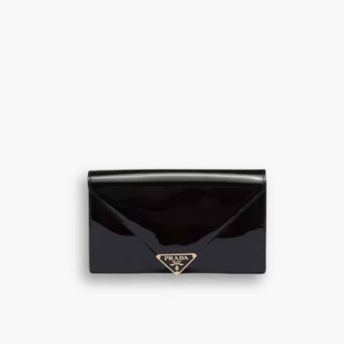 Prada Mini Patent Leather Bag Black 20cm 1BP051 069 F0002 V 5TO