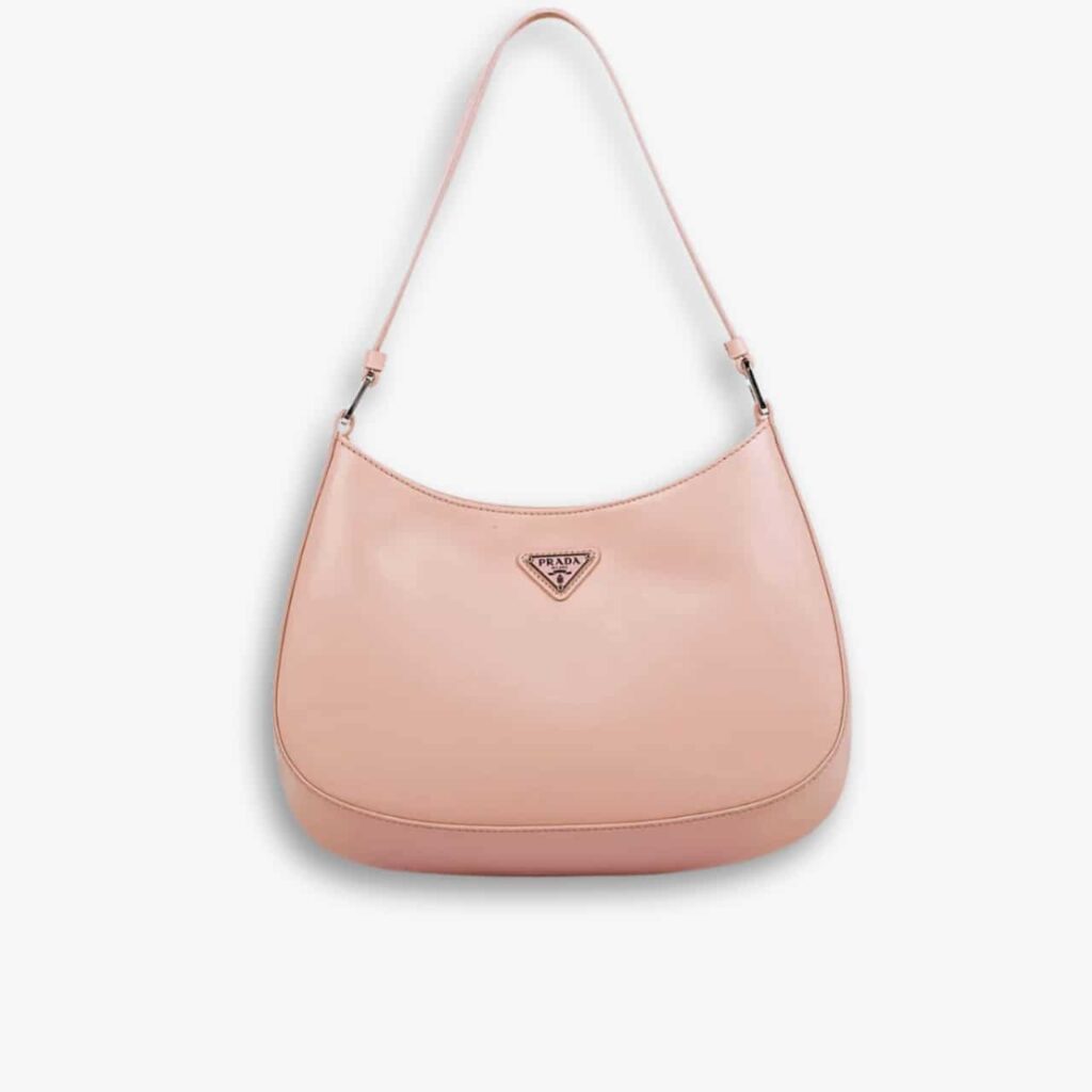 Prada Cleo Brushed Leather Pink 22 Cm
