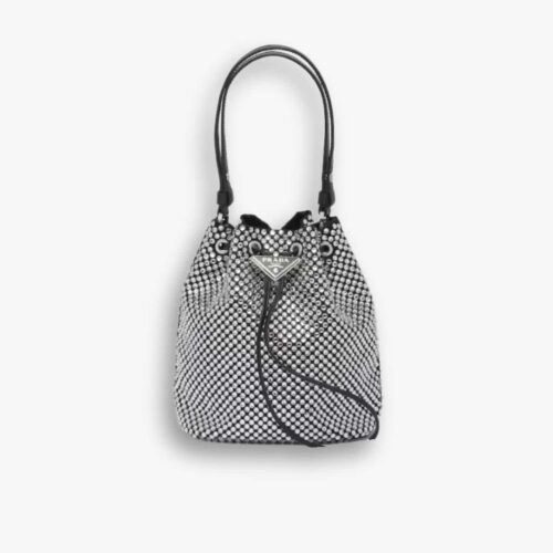 Prada Satin Mini Bag With Crystals 18cm