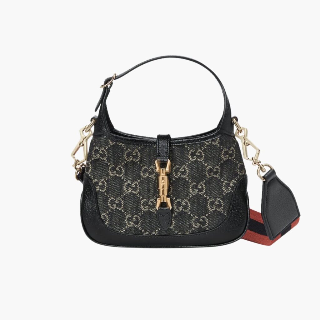 Gucci Jackie 1961 Shoulder Bag Black And Ivory 23cm 685127 UN3AG 1294