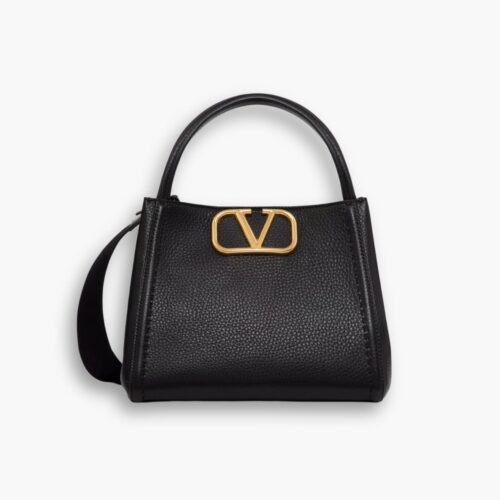 Valentino Garavani Alltime Leather Black 26Cm
