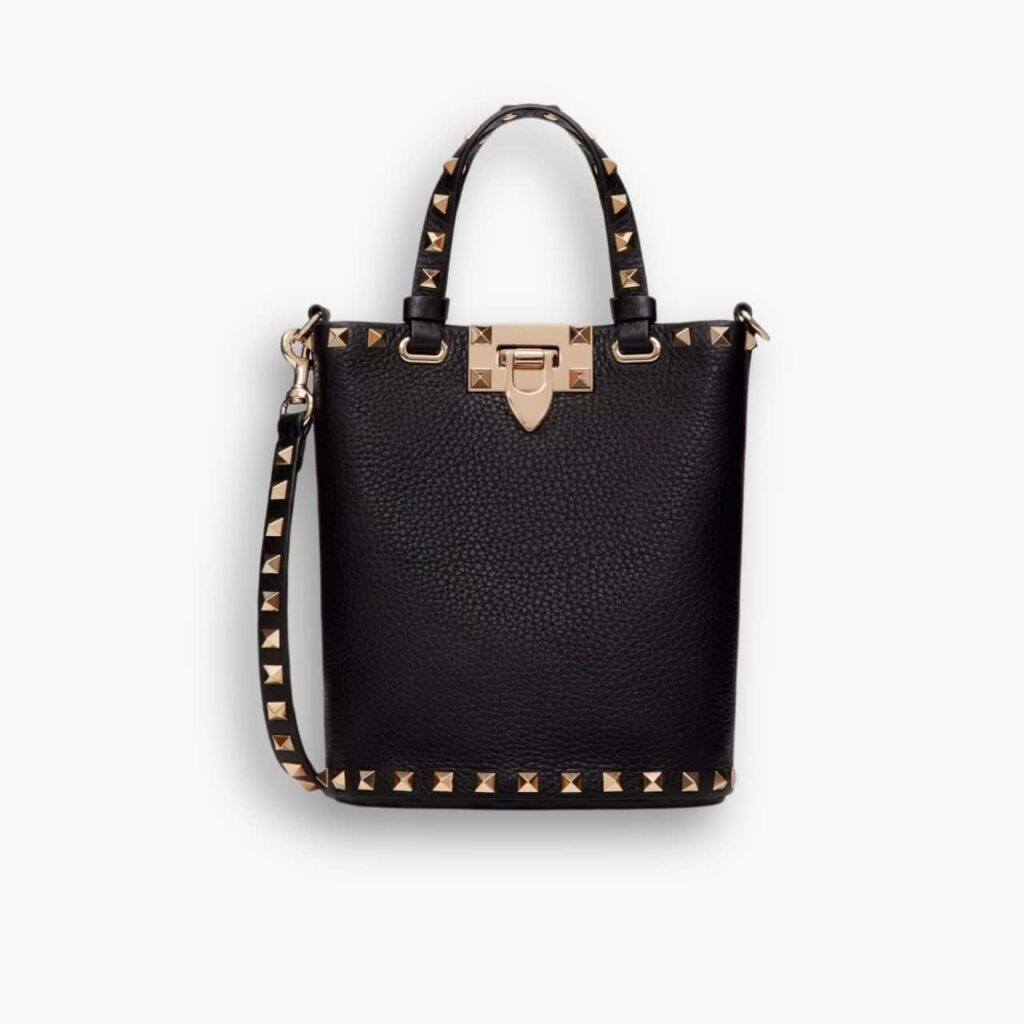 Valentino Rockstud Crossbody Pouch Black 19cm