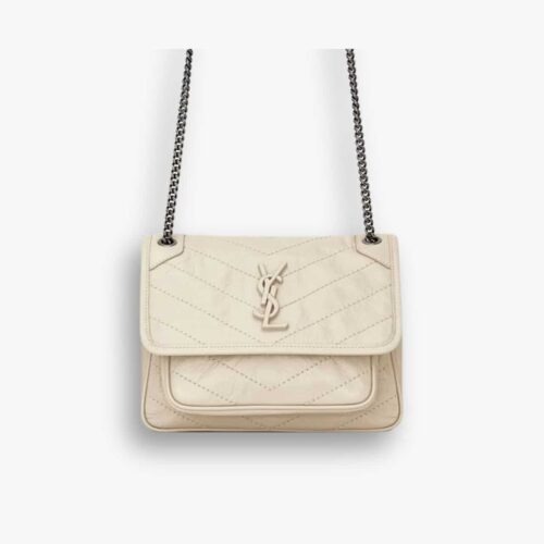 Saint Laurent Niki Baby In Vintage White 22cm