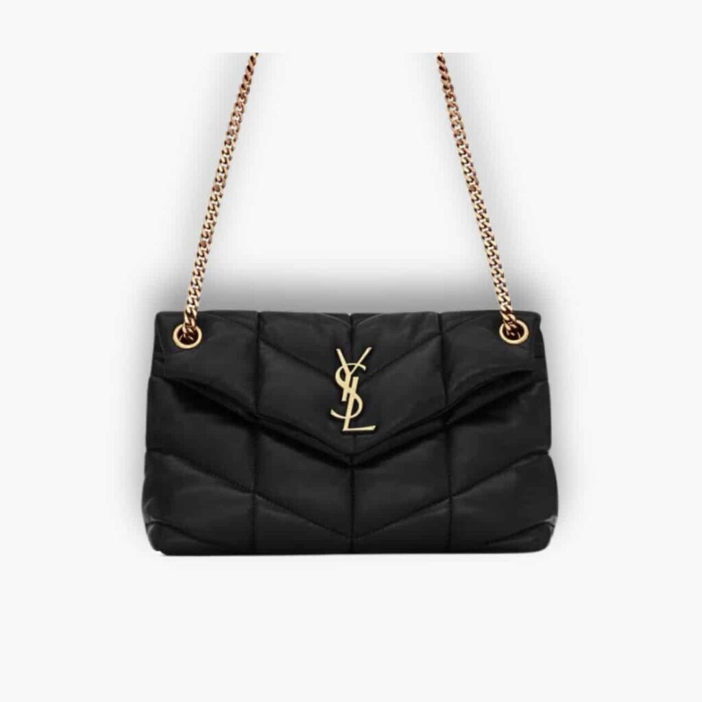 Saint Laurent Puffer Small Black 28cm 5774761el071000