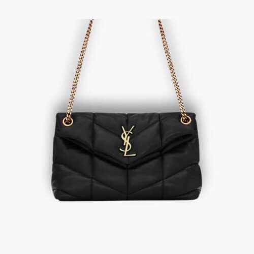 Saint Laurent Puffer Small Black 28cm 5774761el071000
