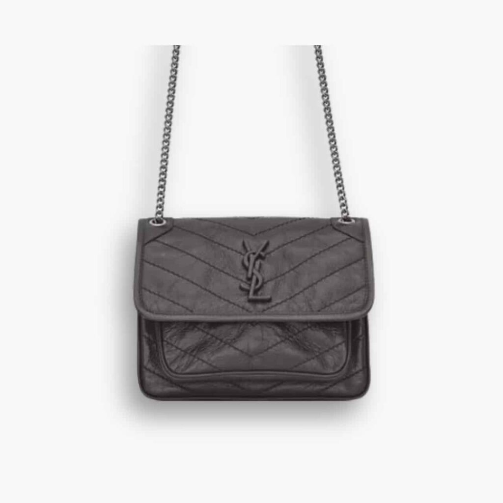 Saint Laurent Niki Baby In Vintage Storm 22cm
