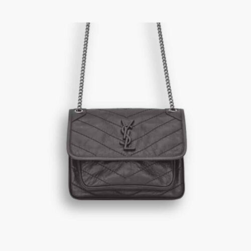 Saint Laurent Niki Baby In Vintage Storm 22cm