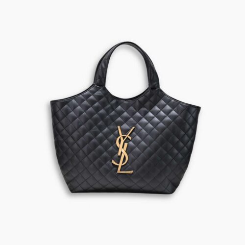 Saint Laurent Icare Maxi Shopping Bag Black 50Cm