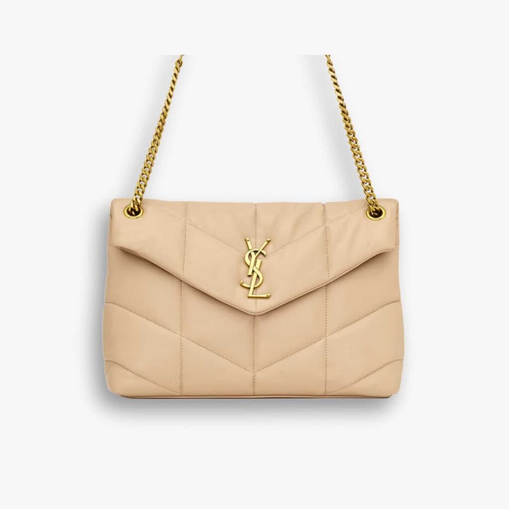 Saint Laurent Puffer Medium Beige 35Cm