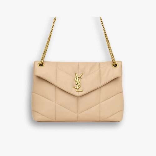 Saint Laurent Puffer Medium Beige 35Cm