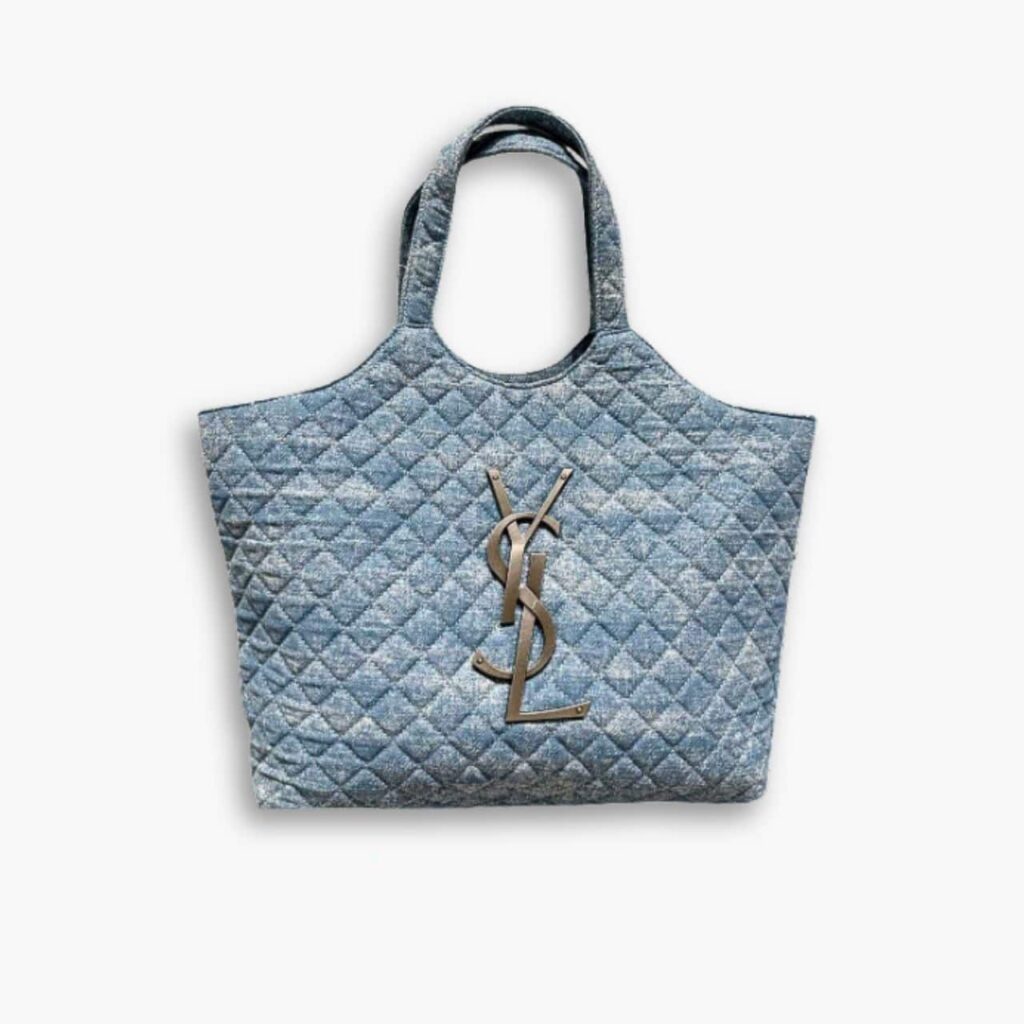 Saint Laurent Icare Maxi Shopping Bag Blue 40cm
