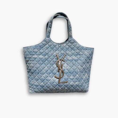 Saint Laurent Icare Maxi Shopping Bag Blue 40cm