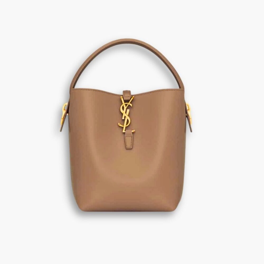 Saint Laurent Le 37 In Shiny Brown 26cm