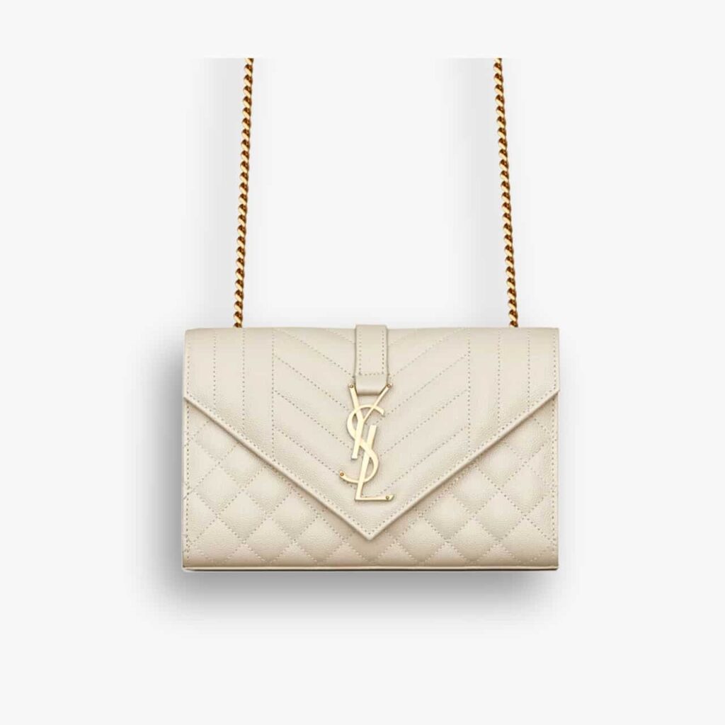 Saint Laurent Envelope Small White 21Cm