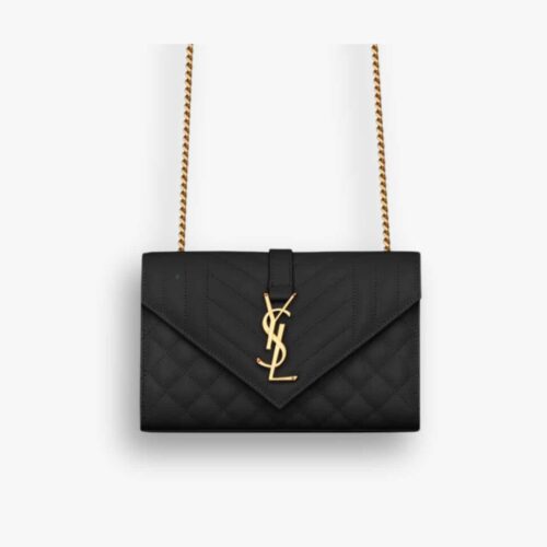 Saint Laurent Envelope Small Black 21Cm