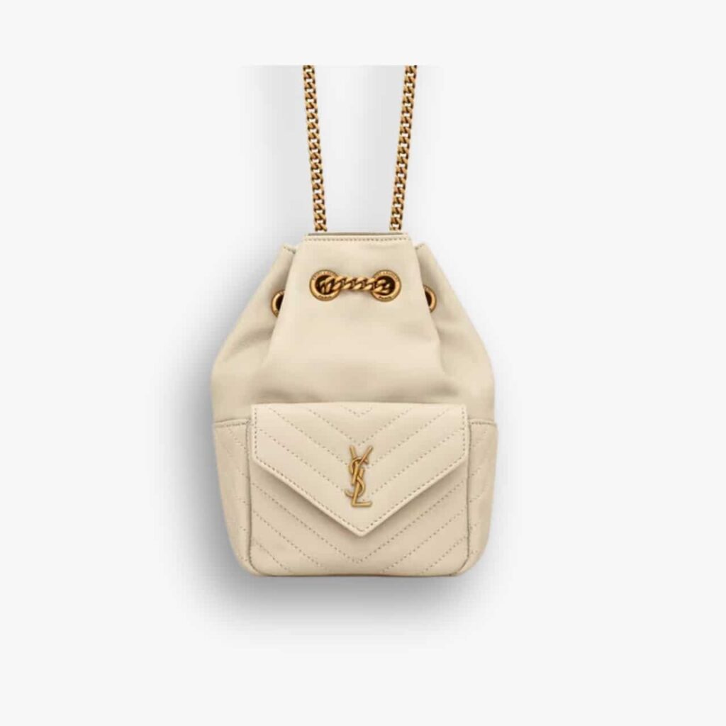 Saint Laurent Mini Joe Bag In Cream 19Cm