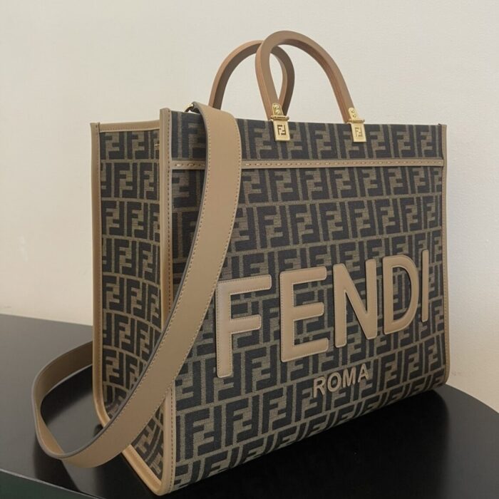 Fendi Sunshine Bag FF Brown 35cm - Image 2