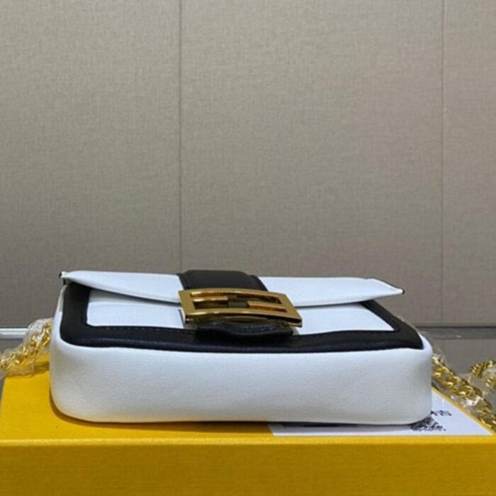 Fendi Baguette Mini Bag White 19cm - Image 3