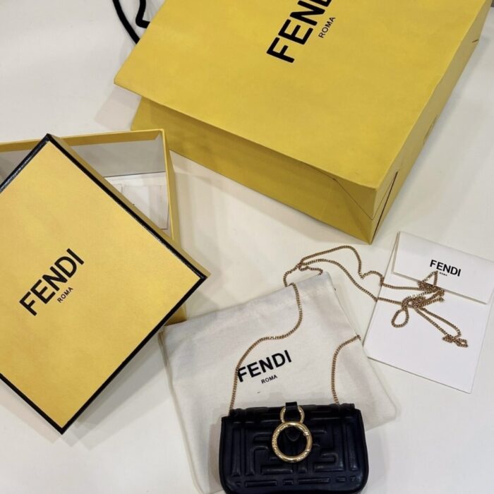Fendi Baguette Bag Black 10cm 7AR844AAJDF0KUR - Image 3