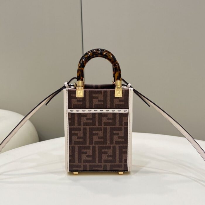 Fendi Sunshine Mini Bag White 18cm - Image 3