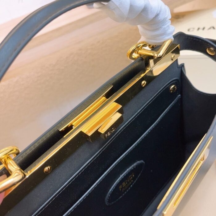 Fendi Peekaboo ISeeU Petite Bag Black 33cm - Image 6
