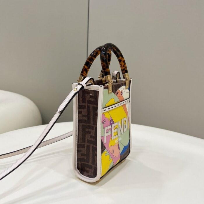 Fendi Sunshine Mini Bag White 18cm - Image 4